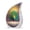Peacock-4, variant on VALERASH Peacock Teardrop Urn for Ashes Adult Male & Female Set of 1 Large & 4 Keepsake Drop Urn for Ashes for Women & Man - Flower Urns for Mom & Dad - 10 & 3 Inch