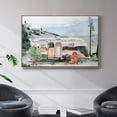 thumbnail image 2 of Holiday Vacation I - Framed Gallery Wrapped Holiday Canvas - 17 x 25 - Natural Wood Frame, 2 of 9