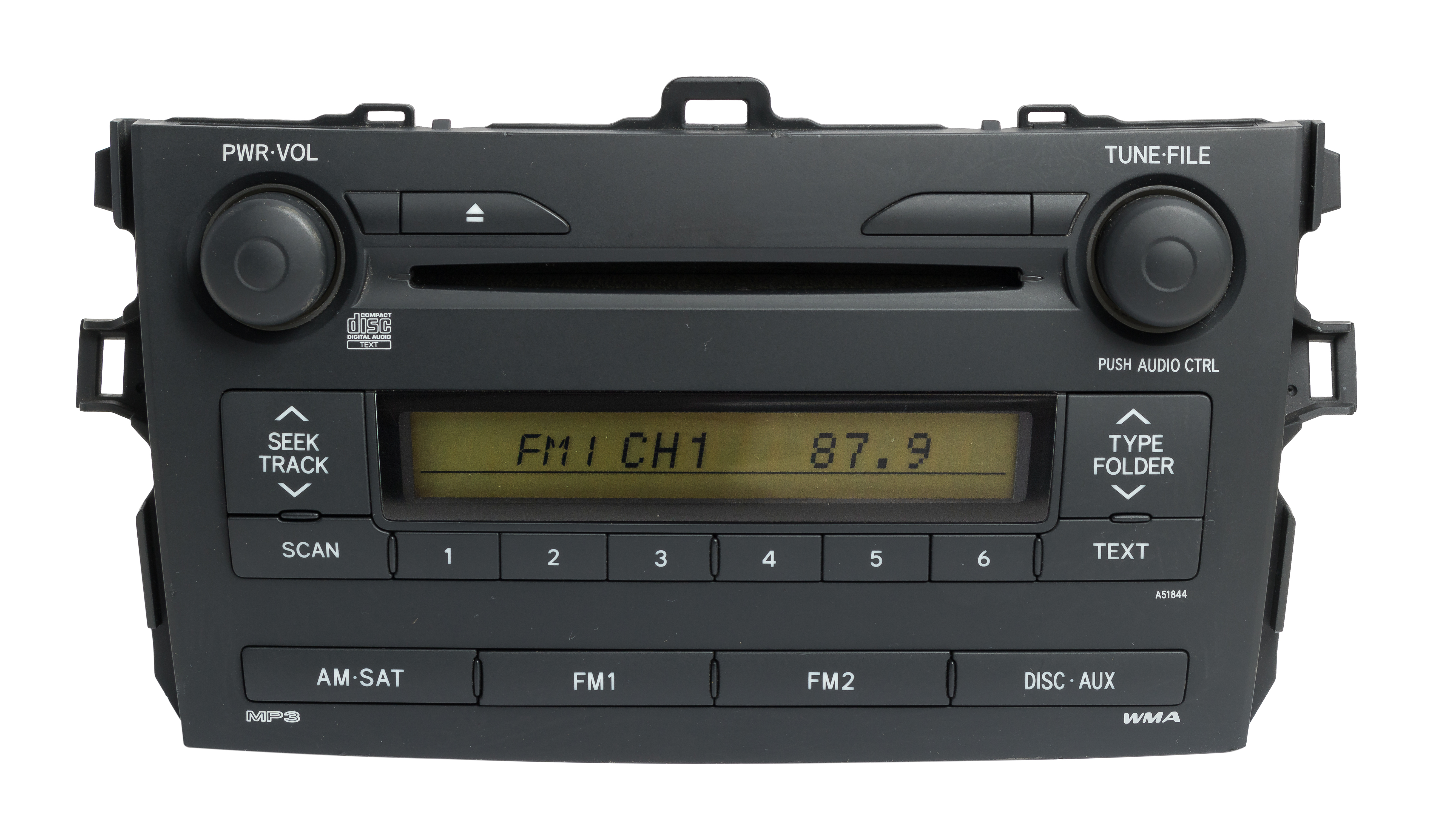 Restored 2009 Toyota Corolla AM FM Radio WMA MP3 Player Single-Disc CD Player 86120-02750 (Refurbished)