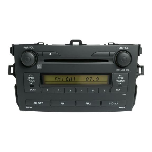 Restored 2009 Toyota Corolla AM FM Radio WMA MP3 Player Single-Disc CD Player 86120-02750 (Refurbished)
