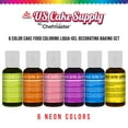 thumbnail image 2 of 6 Color Neon US Cake Supply by Chefmaster Liqua-Gel Paste Cake Color Set 0.7 fl. oz. (20ml) Bottles, 2 of 7