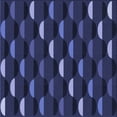 thumbnail image 1 of Ahgly Company Indoor Square Patterned Night Blue Area Rugs, 7' Square, 1 of 6