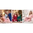 thumbnail image 5 of UVN Womens Pajama Sets Fall Long Sleeve Button Down Tops and Pants 2 Piece Outfits Ladies Lace Sleepwear Soft Pjs Lounge Sets, 5 of 10