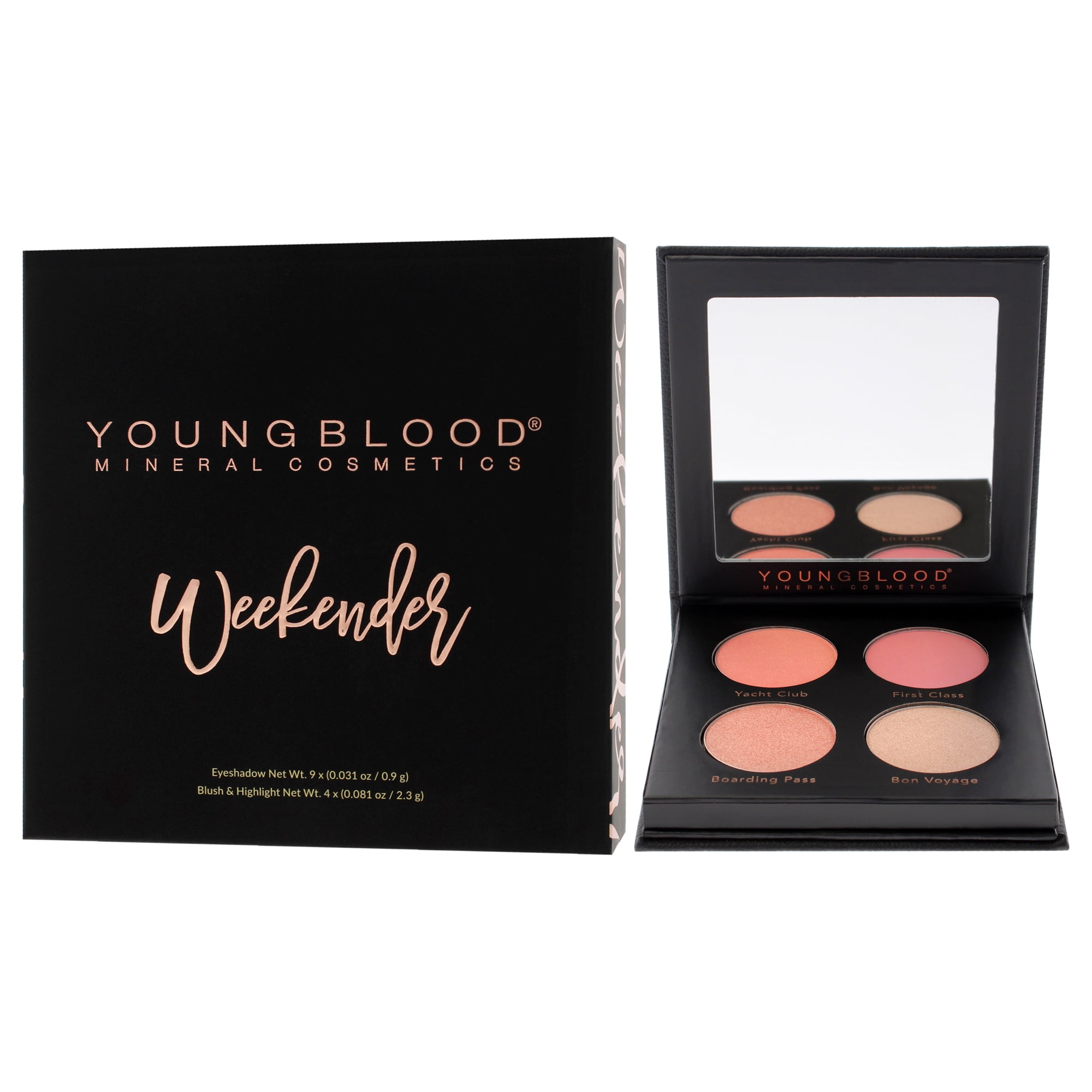 Palette - Weekender by Youngblood for Women - 0.60 oz Makeup