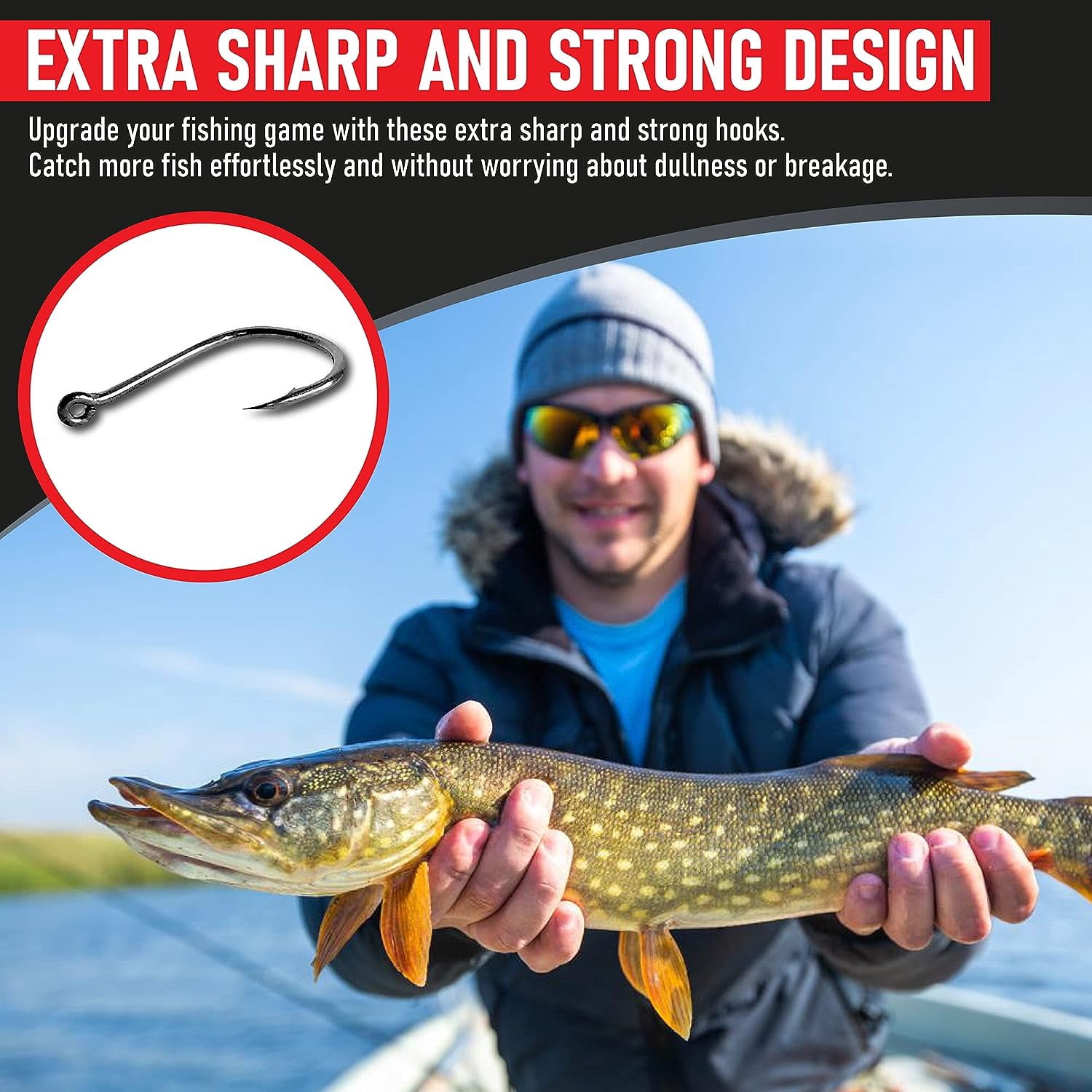 Fishing Hooks Freshwater - Trout - Crappie - Bluegill - Bass - Panfish - Walleye - Perch - Sunfish