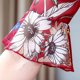 thumbnail image 4 of Gibobby Vestido de Verano para Mujer vestido de manga delgada con cuello en v estampado de floral mujer largo casual corto una línea de vestido de mujer(Rojo,XL), 4 of 5