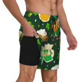 thumbnail image 2 of Balery St Patrick's Day10 Bañador para hombre, shorts de playa de secado rápido con entrepierna y forro de compresión-X-Large, 2 of 6