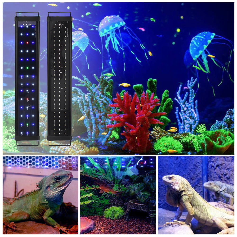 24" 36" 48" MultiColor LED Aquarium Light Full Spec Plant Fish Tank 42 66 87LEDs 