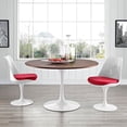 thumbnail image 2 of 47" Round Walnut Dining Table, 2 of 5