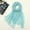 010_Light Blue, variant on Pink Chiffon Leisure Solid Solid Color Weekend Scarf, Women Summer Casual Colorful Multicolor Solid Color Chiffon Thin Regular Silk Scarf Sunscreen Scarf