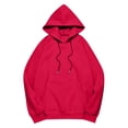 thumbnail image 6 of LTTVQM Teen Girls Oversized Hoodies Fleece School Preppy Pullover Sweatshirts Kids Fashion Casual Outfits Fall Winter Clothes Wine 3-14 Years, 6 of 6