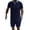 Navy, variant on Short Sleeve Polo and Shorts Set for Men, 2-Pc Solid Color Casual Outfit, Summer Polyester