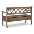 thumbnail image 4 of Linon Banc de Rangement en Bois Elliana Brun Naturel, 4 of 14