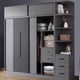 thumbnail image 4 of Bedroom Space Saving Wardrobe Mobile Storage Storage Cabinet Cabinet Organizer Armario Portatil Para Ropa Home Furniture DWH My Lux Decor Round, 4 of 17