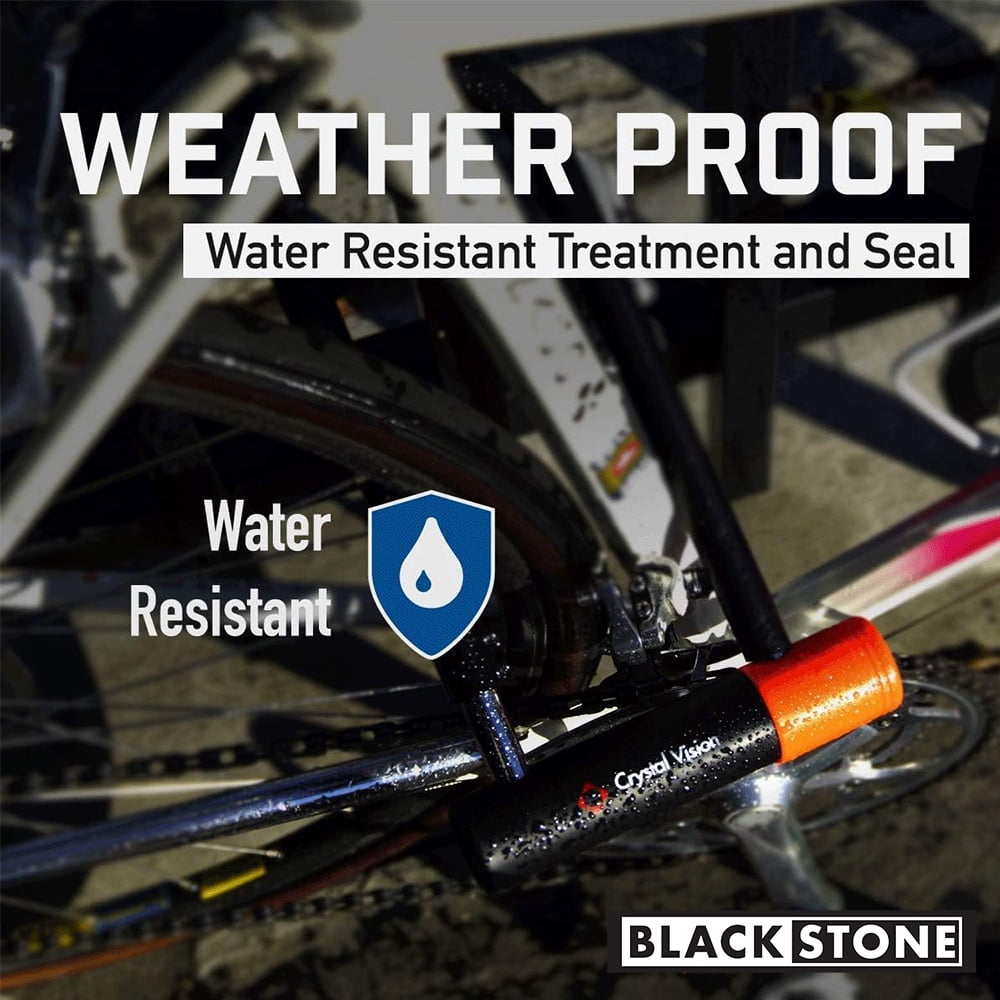 Blackstone Bike Lock with 130 dB alarm 14 mm Heavy Duty shackle and 52 inches 12 mm security cable