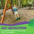 thumbnail image 4 of Jack and June Green Playset Rope and Disc Swing with Leg Safety Protector and Fully Adjustable Rope, 4 of 6