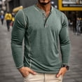 thumbnail image 2 of Men's Long Sleeve T Shirt Winter Thermal Base Layer Button Up Casual Comfortable Top for Fall and Cold Weather, 2 of 5