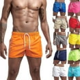 thumbnail image 1 of Men's Beach Trousers Solid Collection Men's Casual Shorts, 1 of 3