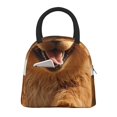 thumbnail image 1 of Disketp Happy Fluffy Running Dog Bolsa Térmica para Almuerzo, Lonchera con Abertura Amplia y Gran Capacidad, Organizador Reutilizable para Mujeres, Hombres y Adultos, 1 of 6