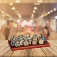 thumbnail image 6 of Coin Display Rack Coin Collecting Rack Wooden Coin Collecting Rack for Desk, 6 of 6
