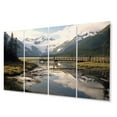 thumbnail image 2 of Designart "Alaskan Wilderness River Untamed Flow" Landscapes Wall Art Prints Set, 2 of 5