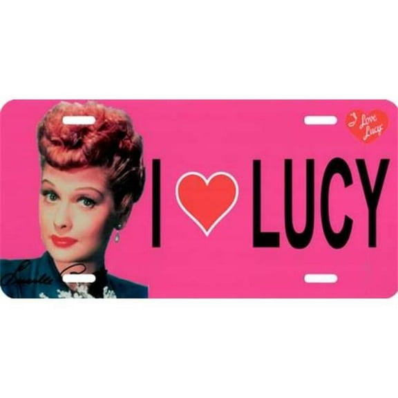 212 Main LPO691 I Heart Lucy Photo License Plate