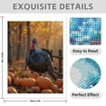 thumbnail image 3 of Diamond Art Kits for Adults - 5d Autumn Turkey Pumpkins Woods Diamond Painting for Adults, Diamond Art for Adults Beginners, Diamond Painting Kits for Adults for Home Wall Decor, 3 of 7