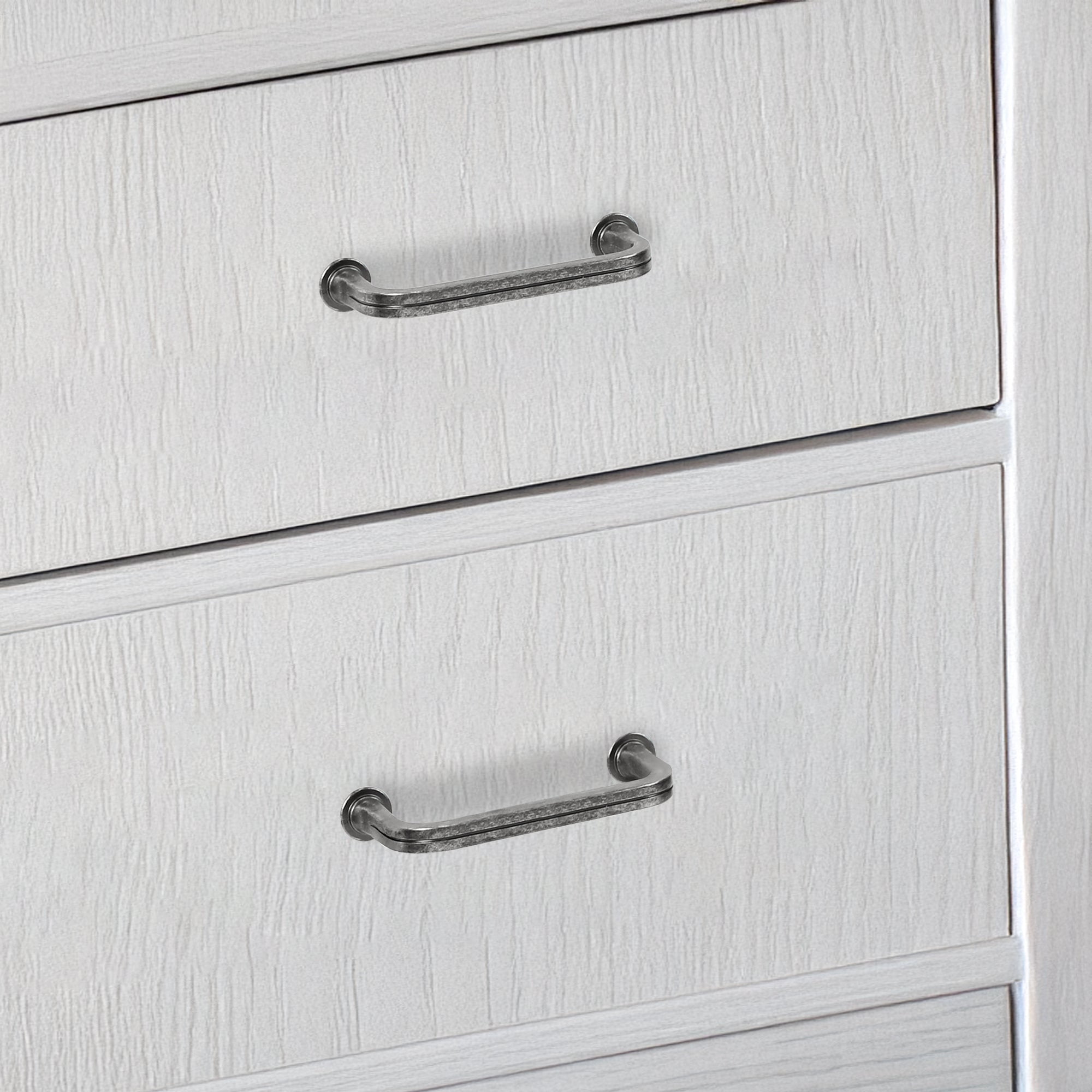 Lumi Home Furnishings Drawer Pull Classic 3.75" Antique Nickel 4-Pack