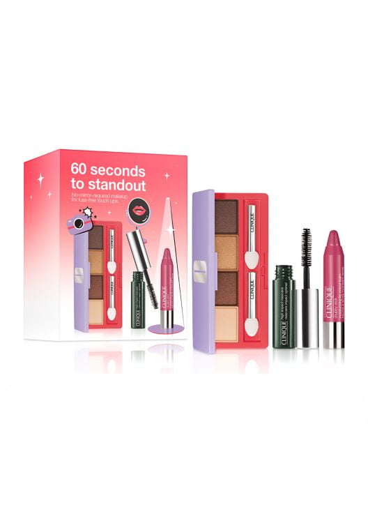 Eerste Zuidoost handleiding Clinique 60 Seconds to Stand Out 3-pc Set: All About Shadow Quad, High  Impact Mascara in Black and Chubby Stick Moisturizing Lip Colour Balm in  Super Strawberry. - Walmart.com