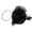Black, variant on Black Pillbox Fascinator Headband for Women Vintage Hat for Weddings Tea Party with Feathers Mesh Clip