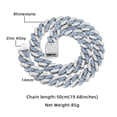 thumbnail image 5 of Dog Chain Necklace with Diamond, Bling Cuban Link Puppy Collars Glitter Rhinestone Cat Jewelry for Small Medium Large Pet Dogs, 5 of 6