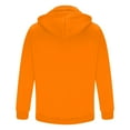 thumbnail image 5 of Ecqkame Hoodies For Men Quarter Zip Athletic Pullover Sweatshirts Casual Workout Pockets Drawstring Baggy Hoodie Orange M, 5 of 6