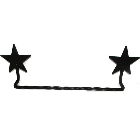 Wrought Iron Towel Bar Star Large Amish Made!