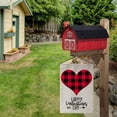 thumbnail image 4 of JOOCAR Valentine's Day Garden Flags, Red and Black Buffalo Plaid Love Happy Valentine's Day 12x18 Inches Reversible Garden Flags for Outdoor Garden Holiday Yard Decoration, 4 of 4
