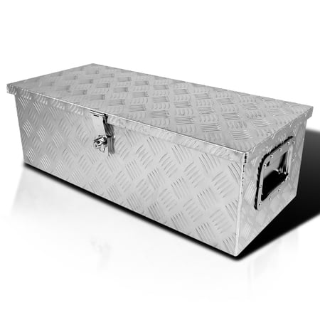 UPC: 0841808142468 | Spec-D Tuning 30x13x10 Truck Pickup Bed Utility Chest Aluminum Tool Box Trailer Storage W/Lock Key