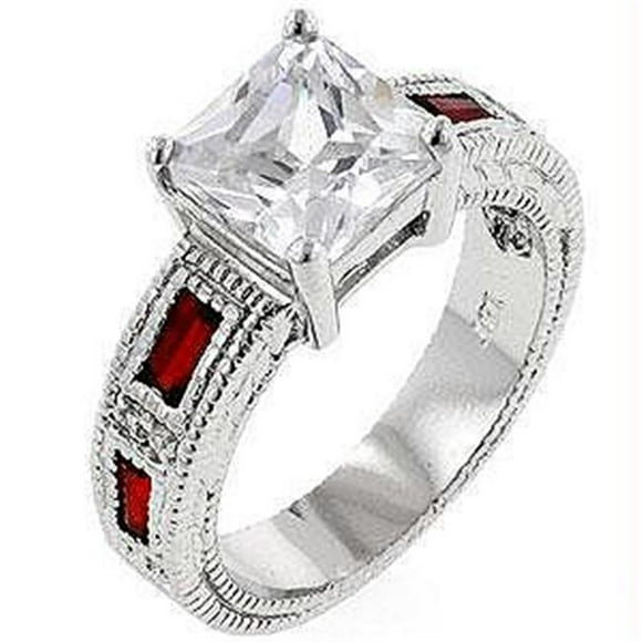 Prima Donna Ruby CZ Ring- b>Taille,/b> 09