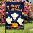 thumbnail image 4 of Garden Flags 12x18 Inch Halloween Garden Flag Fall Flags for Outside Vertical Double-Sided Ghost Pumpkin Spooky Lantern Outdoor Yard Banner Holiday House Decor for Porch Lawn Home Garden, 4 of 6