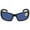 Matte Black/Polarized Grey Blue Mirrored-580p, variant on Costa Del Mar Blackfin Blue Mirror 580P Rectangular Sunglasses BL 11 OBMP