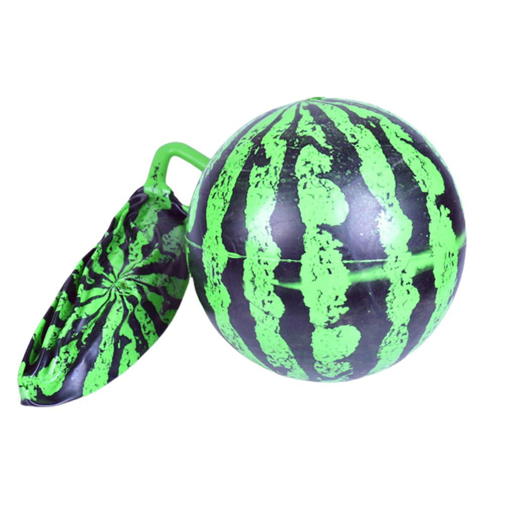 20CM Portable Watermelon Design Inflatable Ball Beach Pool Play Toy Ball For Kid 
