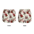 thumbnail image 2 of JUNZAN Rose Flowers Print Women's Athletic Gym Running Shorts with Phone Pockets - Workout Shorts-Large, 2 of 8