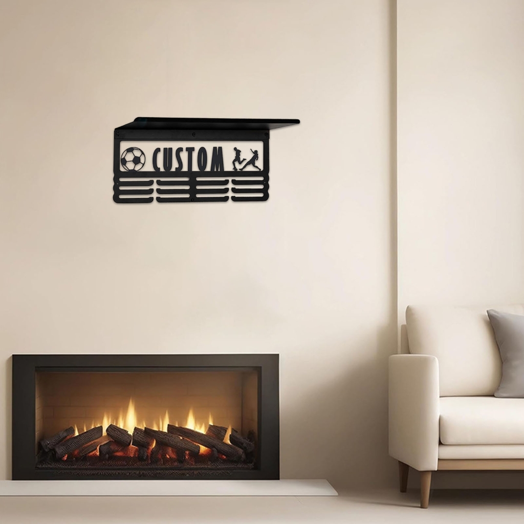Jesscasday Carbon Steel Award Display Systems Organizes Ribbons Medals Motivational Home Gym Setups