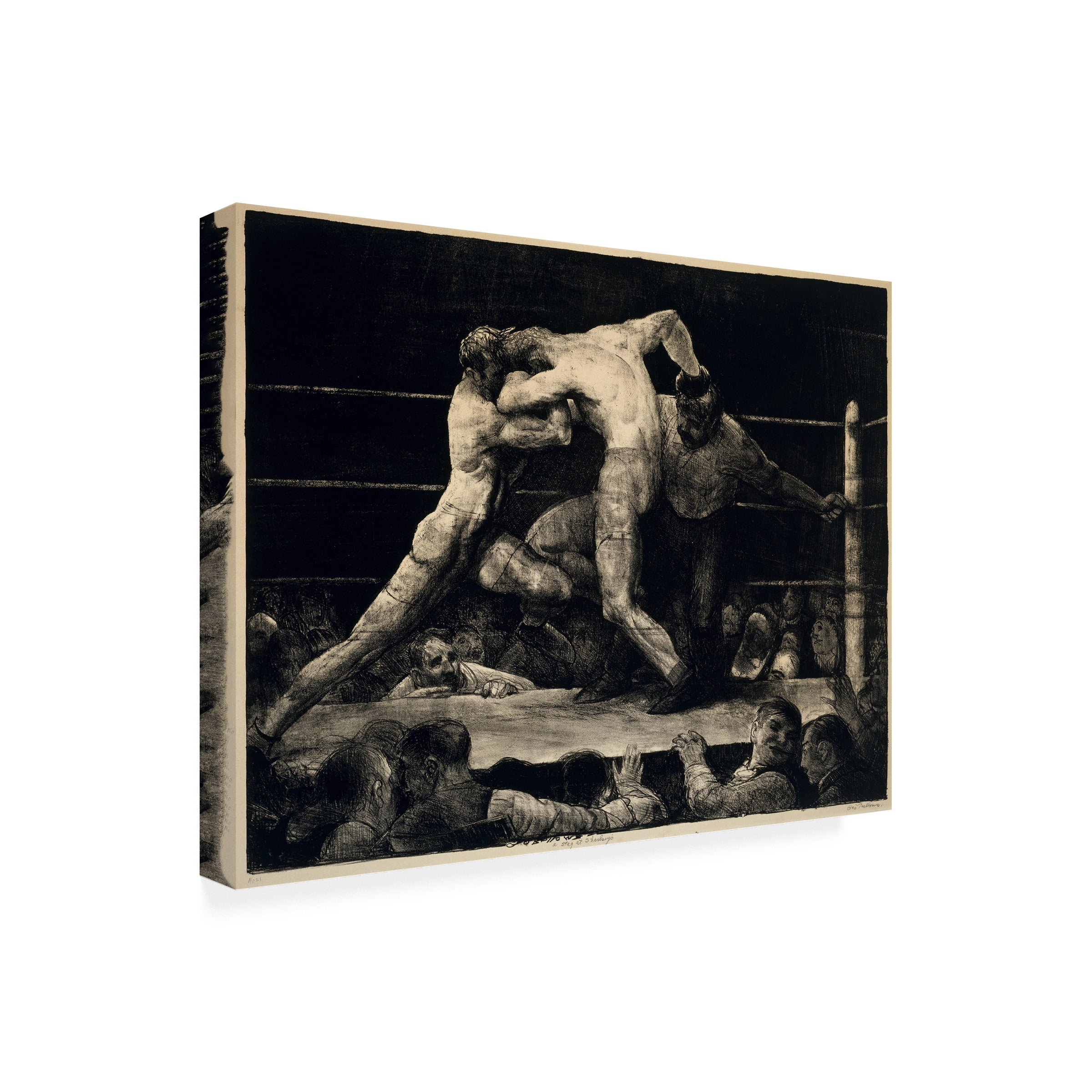 George Bellows 'A Stag At Sharkeys' Canvas Art
