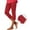 Light Red, variant on Vivianyo HD Women's Stretchy Summer Yoga Capri Leggings, Fit Solid Cropped Workout Pants with Side Ankle Zipper Slim for Women Outdoor Jogging, Women's Beige, Sizes S-3XL