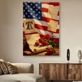 thumbnail image 2 of American Flag Canvas Wall Art, 4th of July Patriotic Canvas Print, Vintage Landscape Paintings for Modern Home Living Room Bedroom Office Decor, 2 of 3