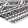 thumbnail image 3 of Haku Geometric Moroccan Tribal 8x10 Area Rug Black and White, 3 of 9