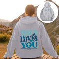 thumbnail image 2 of Essentials Hoodie for Women Letter Print Long Sleeve Hooded Sweatshirts Fall Fashion Pullover Tops Trendy Winter Outfits, 2 of 9