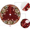 thumbnail image 6 of Buffalo Plaid Christmas Tree Skirt 36 Inch, Winter Holiday Tree Decoration, 6 of 6