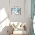thumbnail image 2 of Open Windows Canvas Wall Art: Beach Coastal Palm Graphic Artwork Print on Wrapped Canvas Small for Bedroom(16''''x12''''), 2 of 6