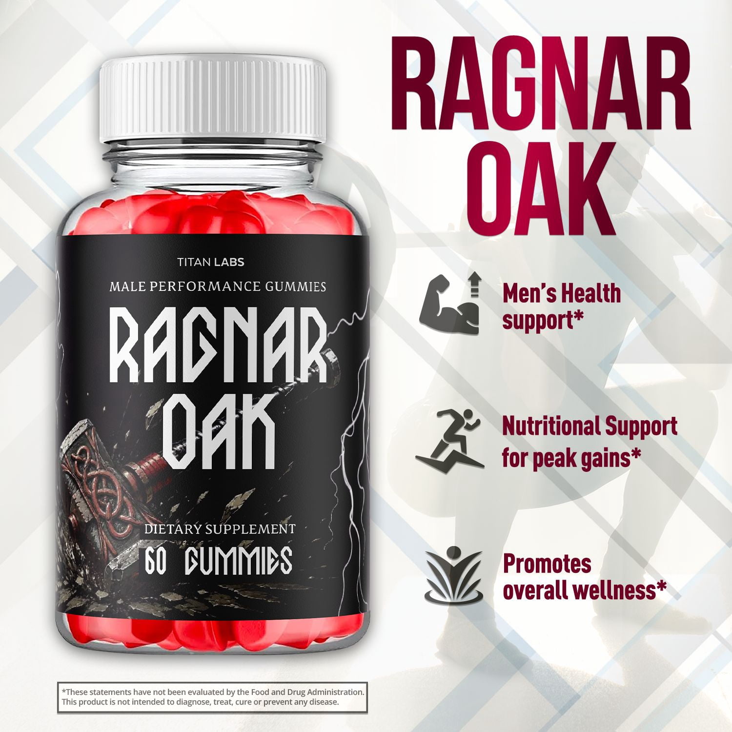 Ragnar Oak ACV Gummies Advanced Formula Vitamin Supplement RagnarOak 180 Gummies