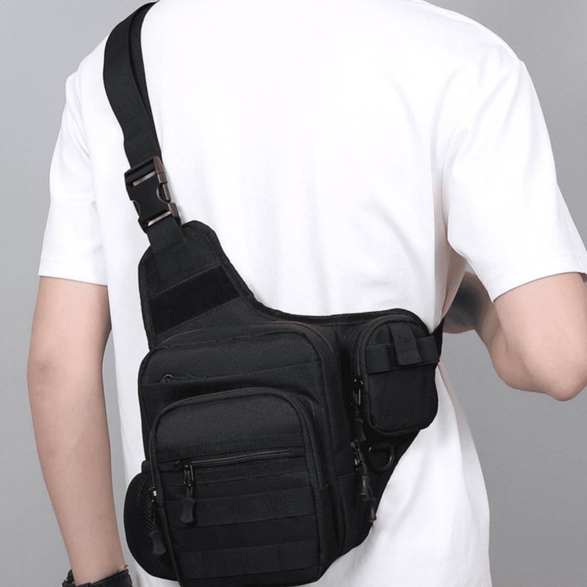 Camping Climbing Bag Chest Pouch For Men Cycling Hiking Travel Outdoor Sport Tactical Crossbody Molle Fishing Waist Fanny Pack